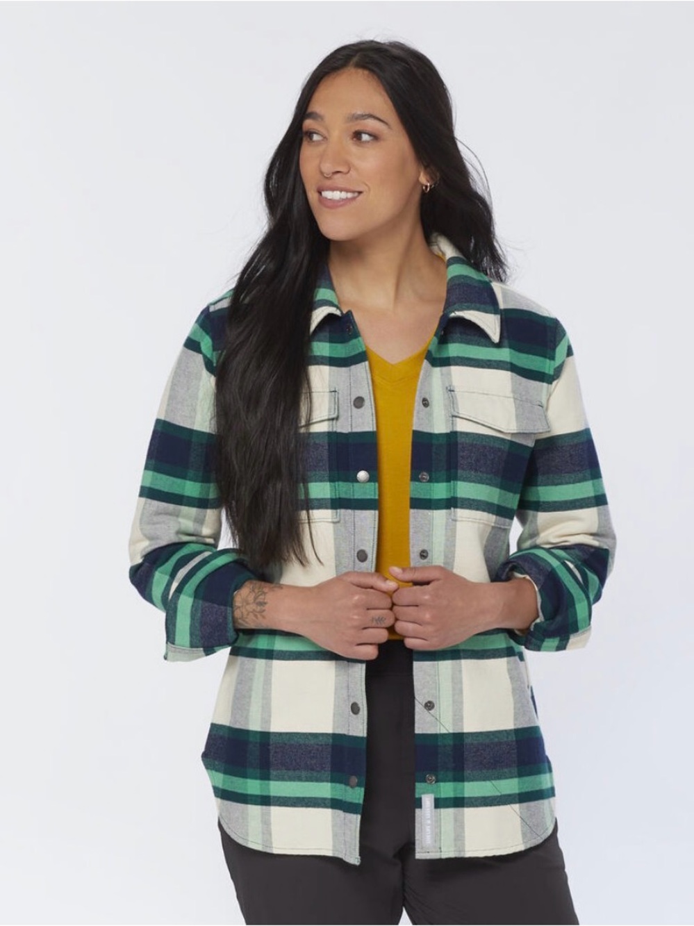 AKHG Alaskan Hardgear Crosshaul Flannel Overshirt Plaid Shacket Women’s 2X